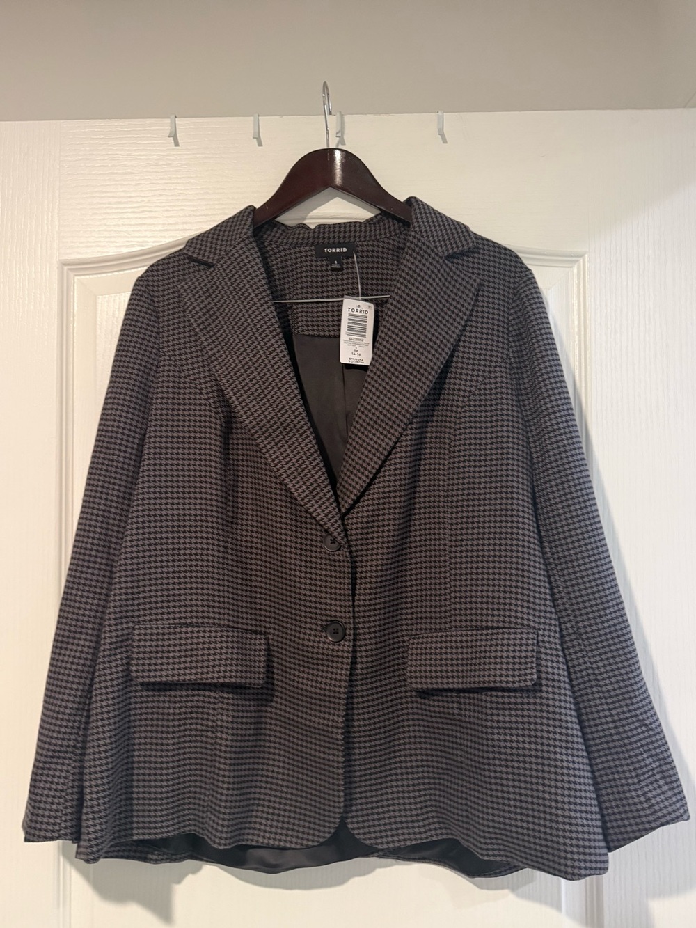 Torrid NWT Houndstooth Tweed Blazer Plus Size Career Jacket